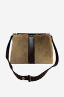 Kangaroo Fur Handbag with Gold Hardware image 0