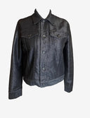 DKNY Shiny Patent Denim Jacket